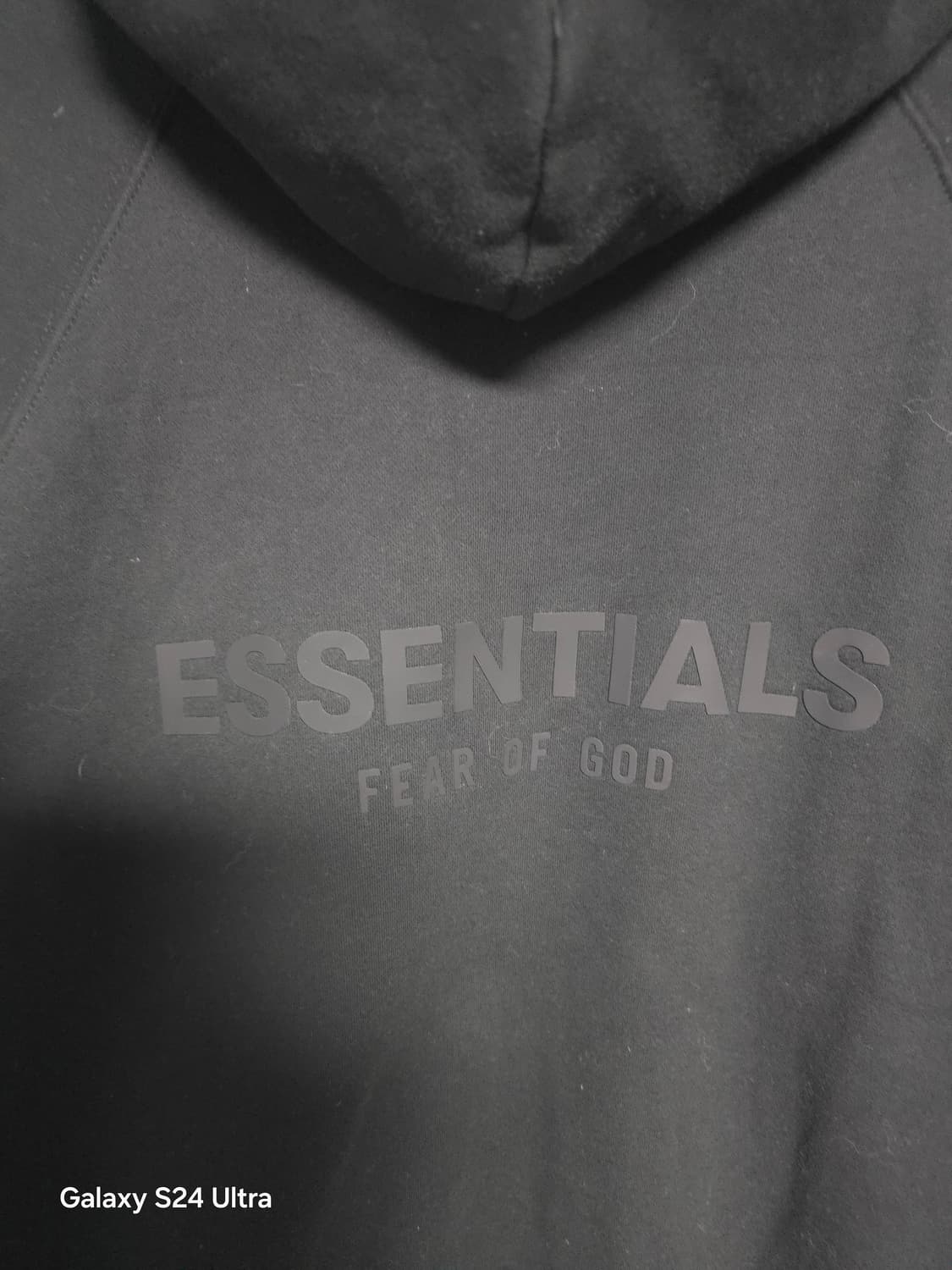 피오갓 에센셜 블랙 기모 후드티 S ✨️정품✨️
 상품이미지5