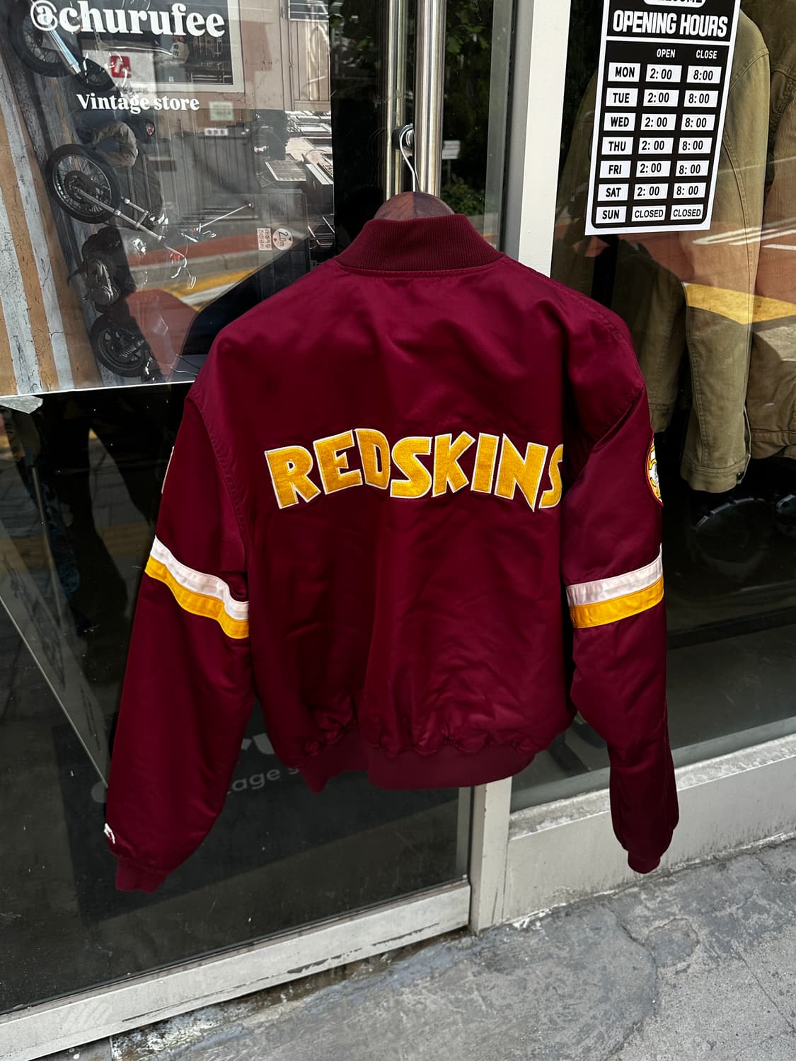 90s Starter NFL Washington Redskins 새틴 봄 상품이미지5