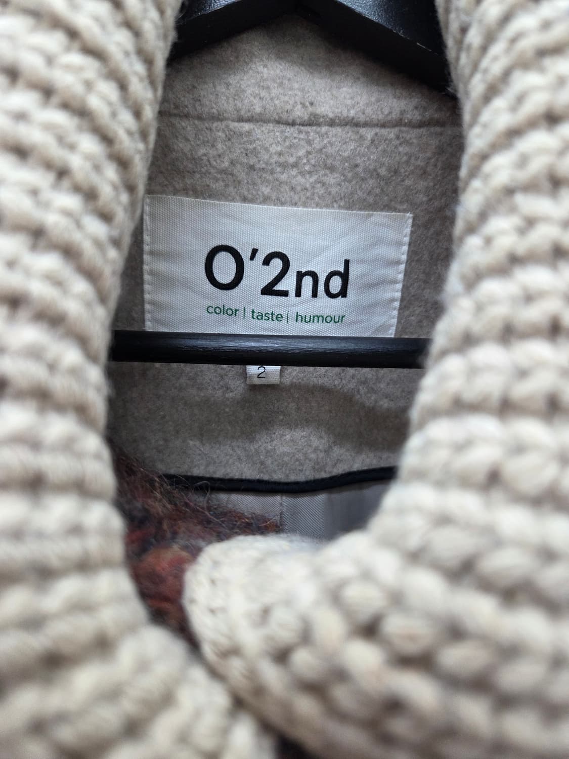 오즈세컨 이태리 울알파카 숄카라 코트 상품이미지3