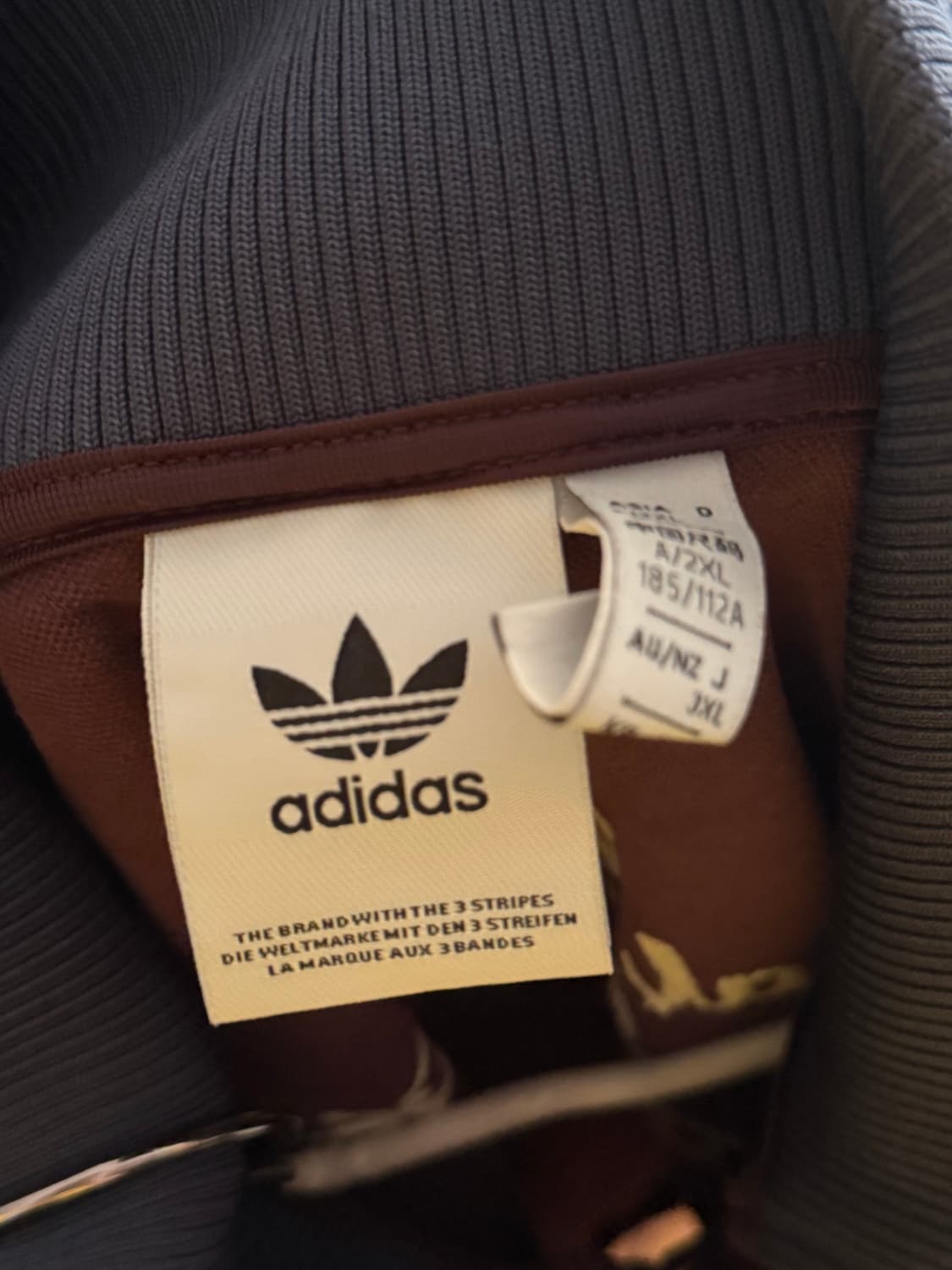 아디다스 스페인 베켄바우어 트랙 자켓 쉐도우 마룬xxl판매합니다 상품이미지3