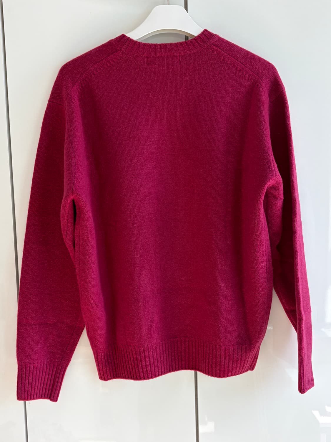 유니온블루 캐시미어 니트 로즈 레드 XL 새상품 상품이미지4