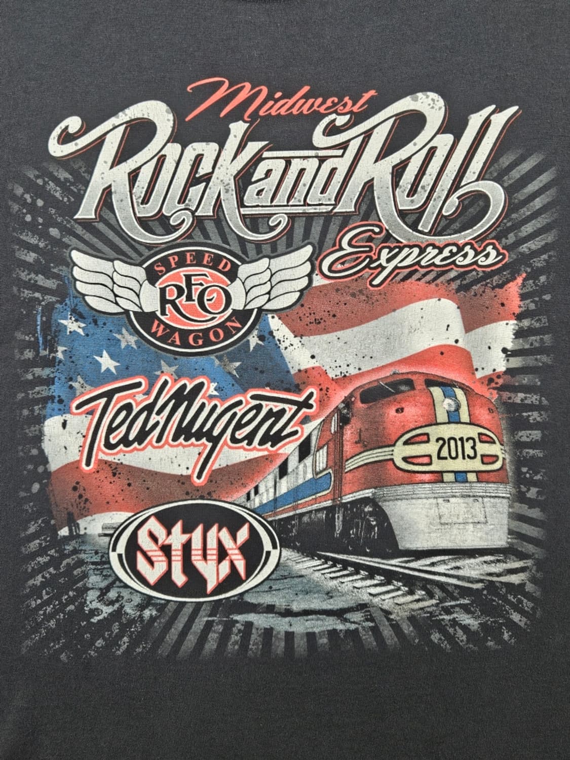 델타 미드웨스트 락앤롤 투어 반팔 티셔츠 ( XL ) / 11386 상품이미지4