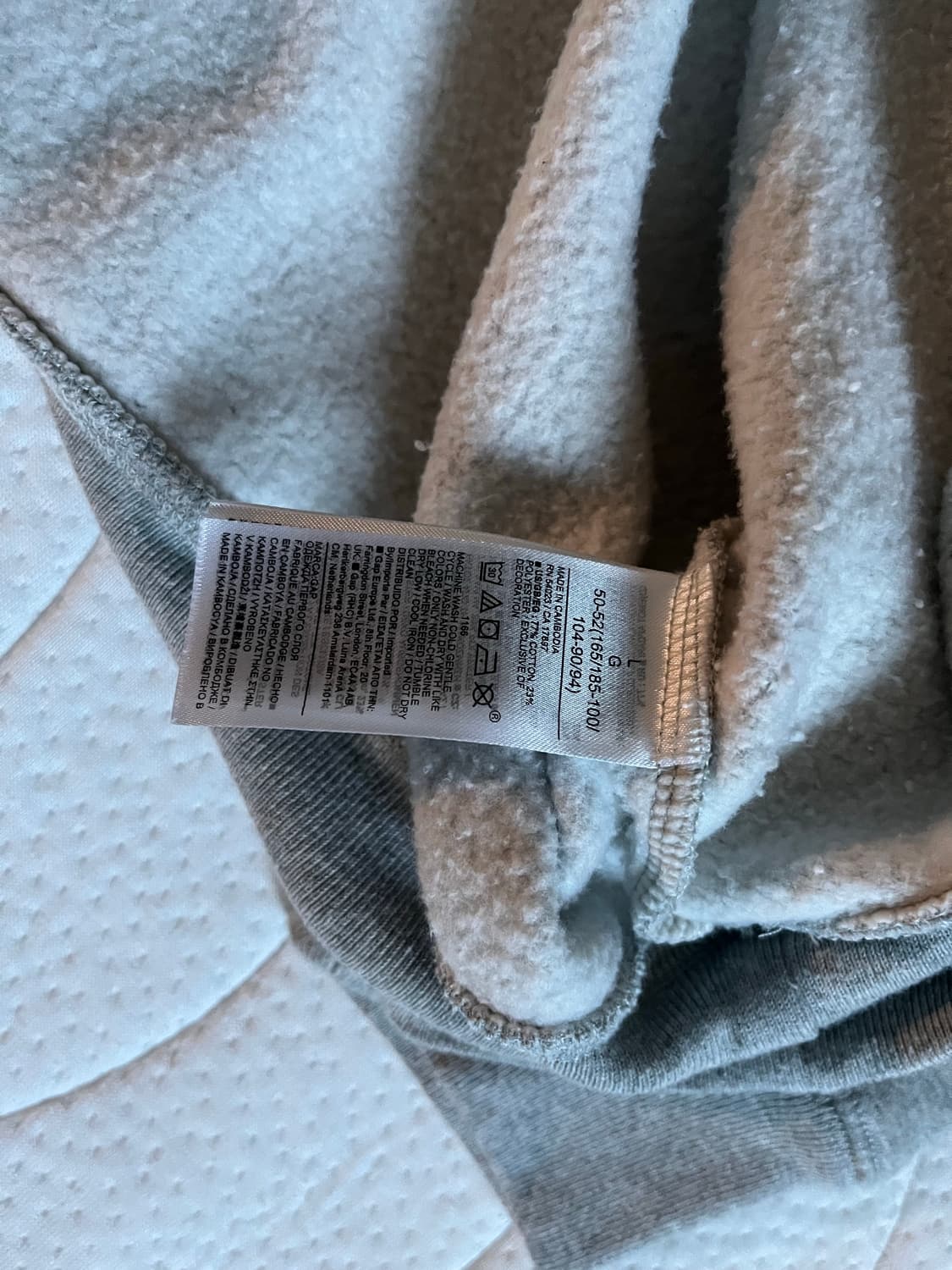 GAP 그레이 스웻셔츠(기모) 상품이미지6