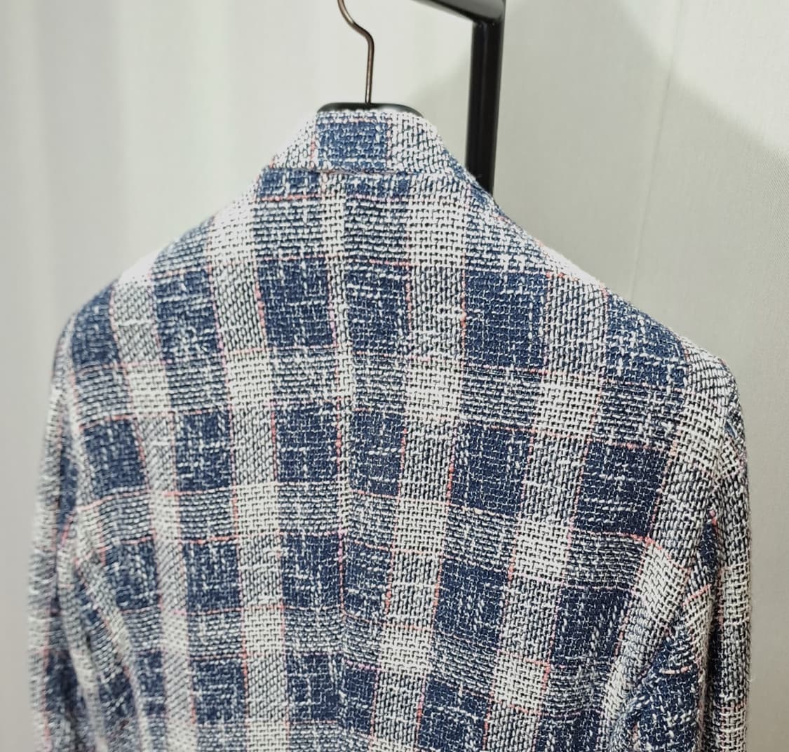 (택포) BOB 이태리정품 핸드메이드 보카시 체크블레이져 L B742 상품이미지6