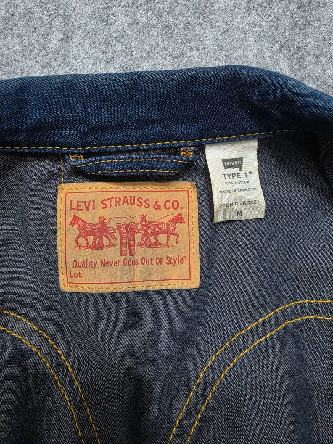 리바이스 타입원 아이코닉 데님자켓 청자켓 M 상품이미지7