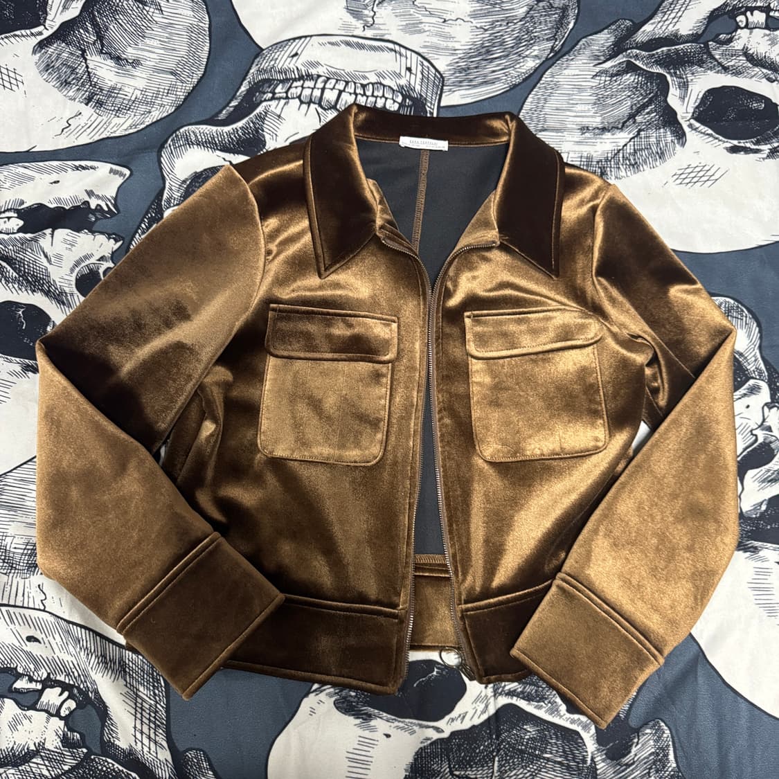 자라 트라파룩 벨뱃 스웨이드 자켓 M사이즈 상품이미지2