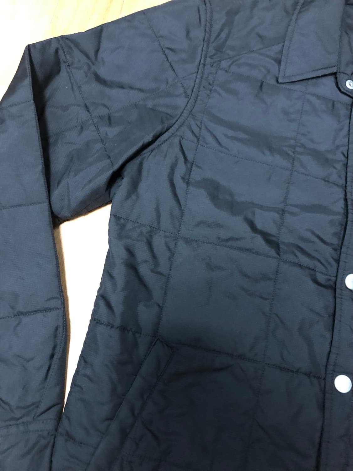 커버낫 블랙 셔츠 패딩 자켓 M 상품이미지6