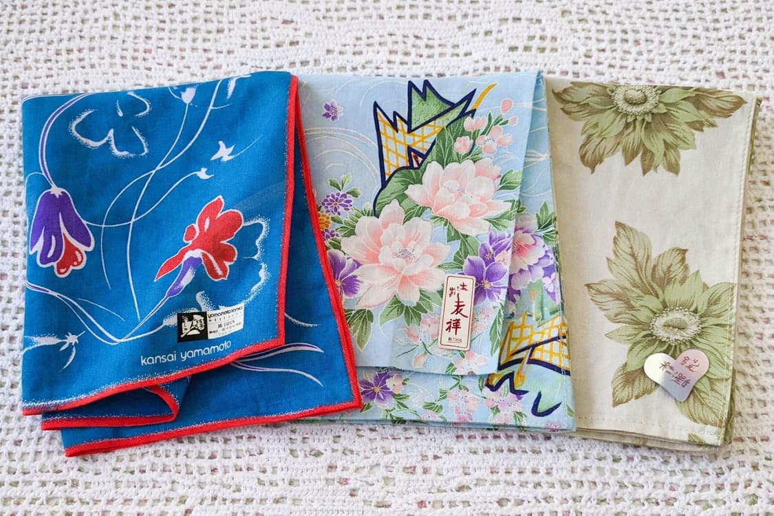 새제품 일본 빈티지 손수건 3장 일괄 상품이미지1