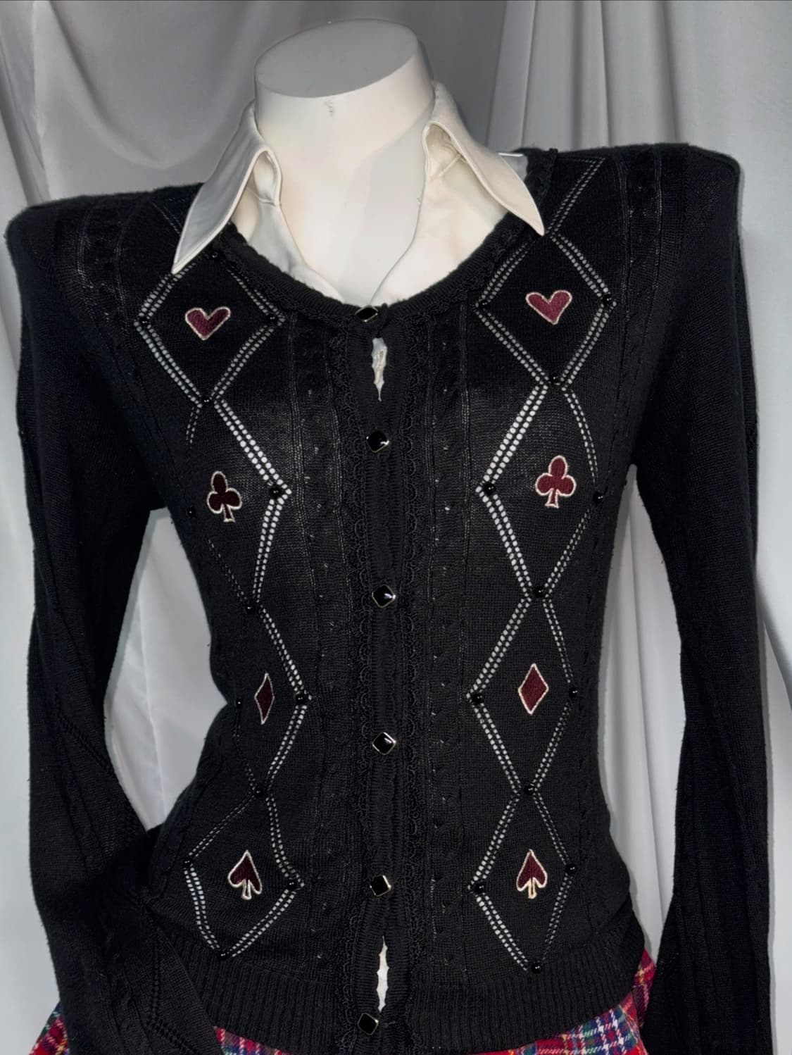 Axes Femme 나나깔 데일리 레드체크 펑크 코디세트  상품이미지4