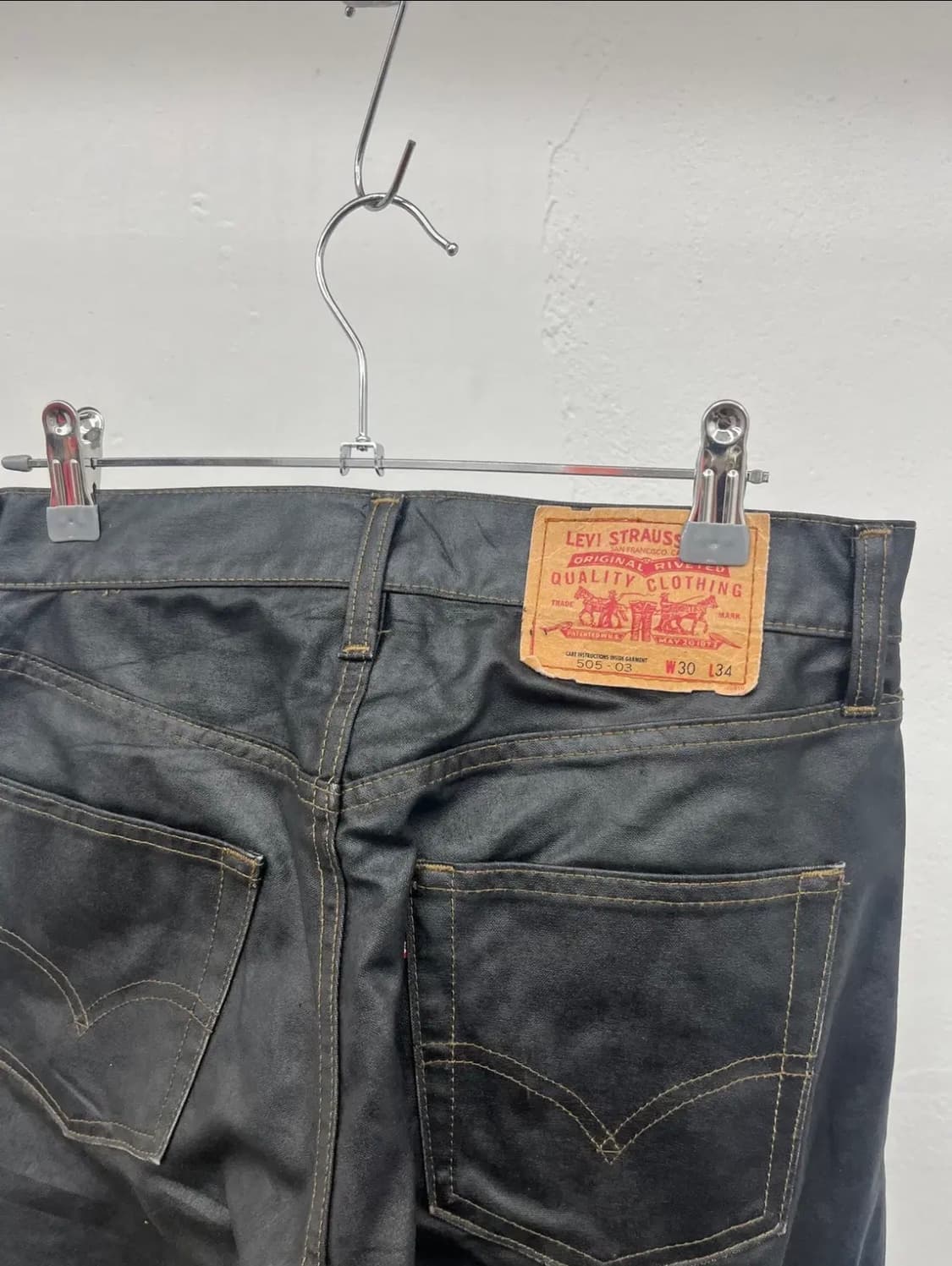 30) LEVIS 505 COATING JEANS 상품이미지3