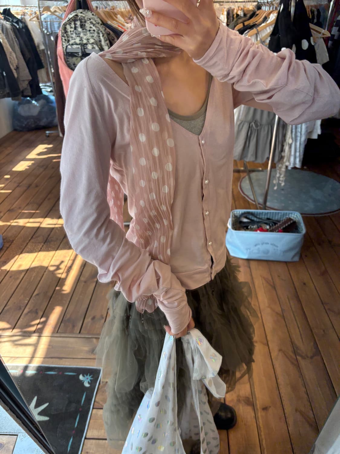 히스테릭글래머 셔링 가디건 상품이미지4