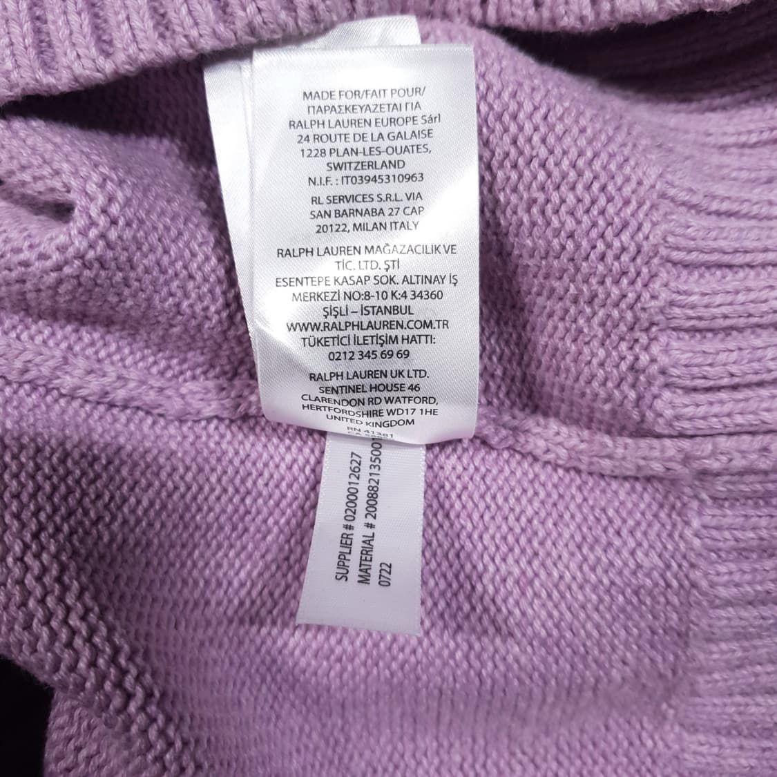 여성 M) 폴로 랄프로렌 인타르시아 도그 자수 RLL 니트 코튼 스웨터 상품이미지9
