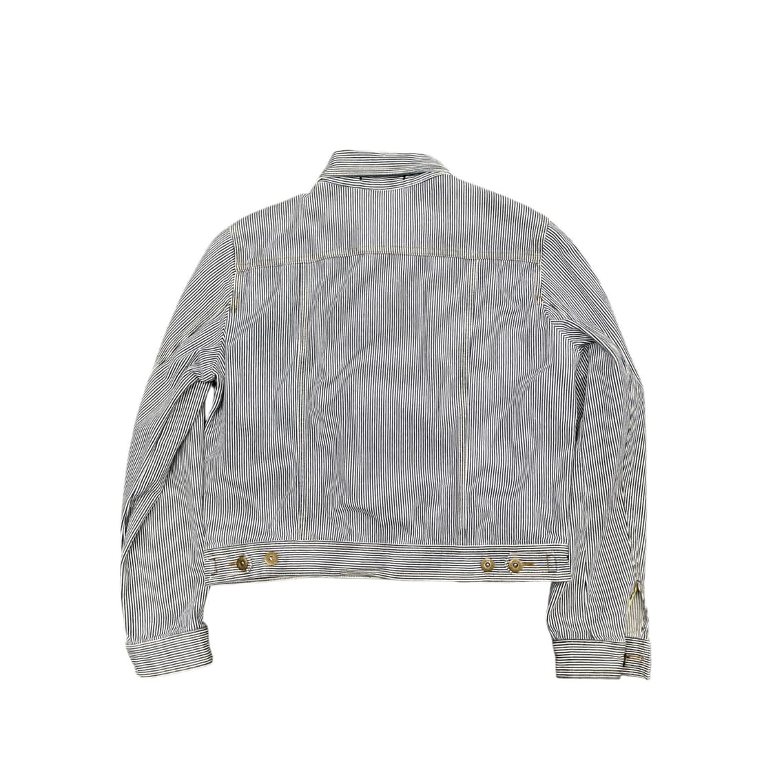 유니클로 일본판 스트라이프 크롭 트러커 자켓 상품이미지3