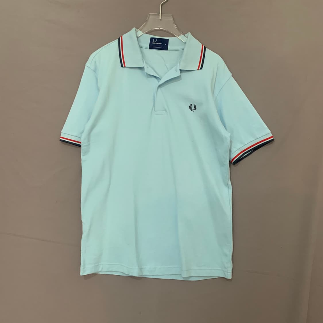 S 프레드페리 블루 PK 반팔 카라티 상품이미지1