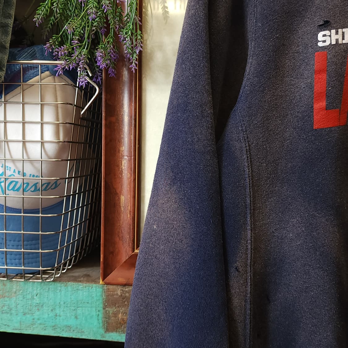 90s 러셀 빈티지 스웻셔츠 썬페이딩 네이비 그레이 s 상품이미지8