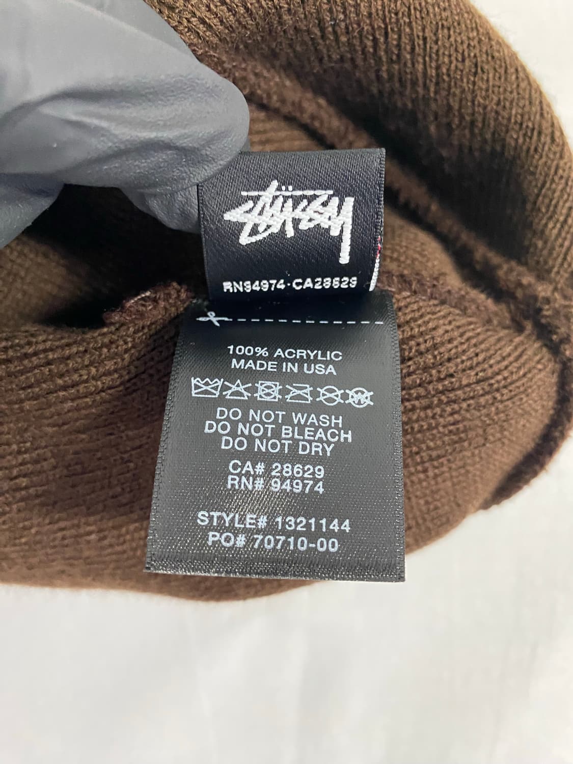 스투시 stussy 브라운 오렌지로고 비니 상품이미지4