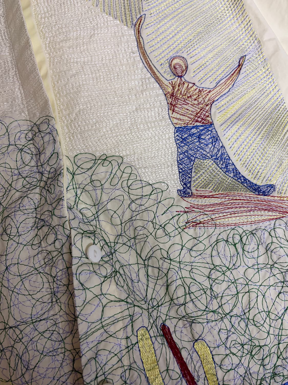 자수 드로잉 셔츠 상품이미지4