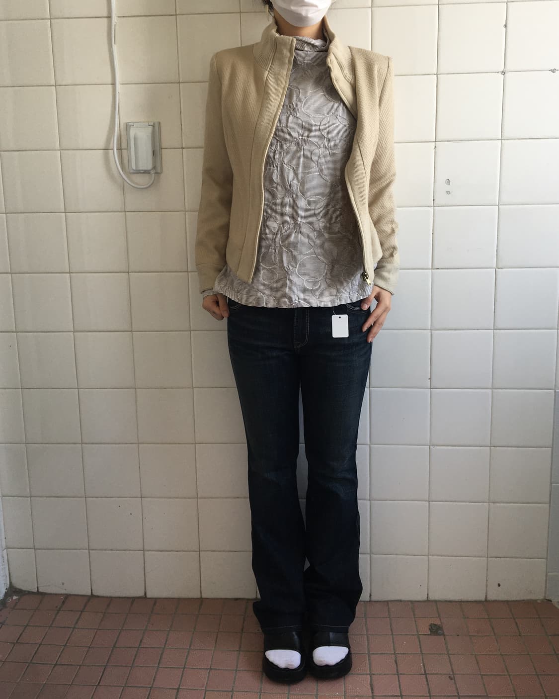 Knitted high neck jacket 상품이미지6