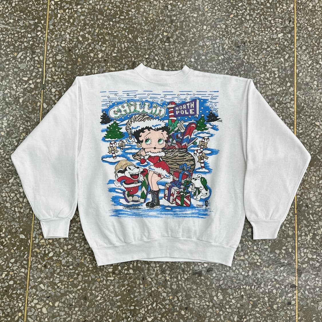 90s USA 베티붑 빈티지 스웻셔츠 XL 상품이미지1