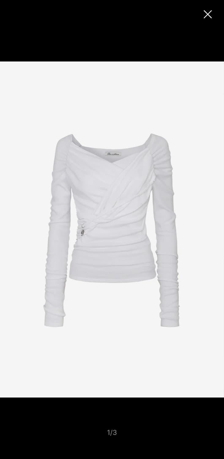 페인오어플레져 SOFT DRAPED OFF SHOULDER TOP 상품이미지1