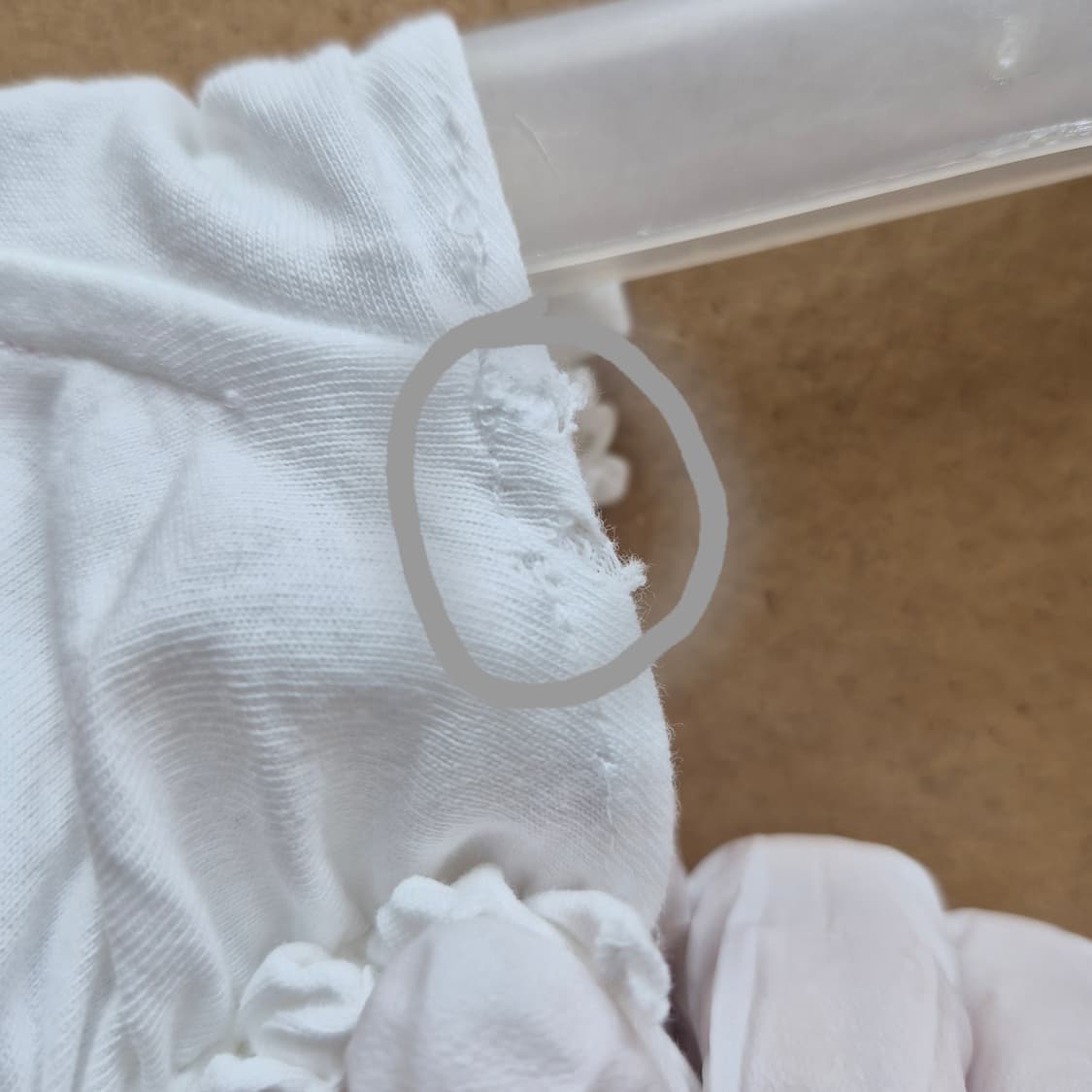 MM6 메종마르지엘라 셔링 러플 티셔츠 상품이미지9