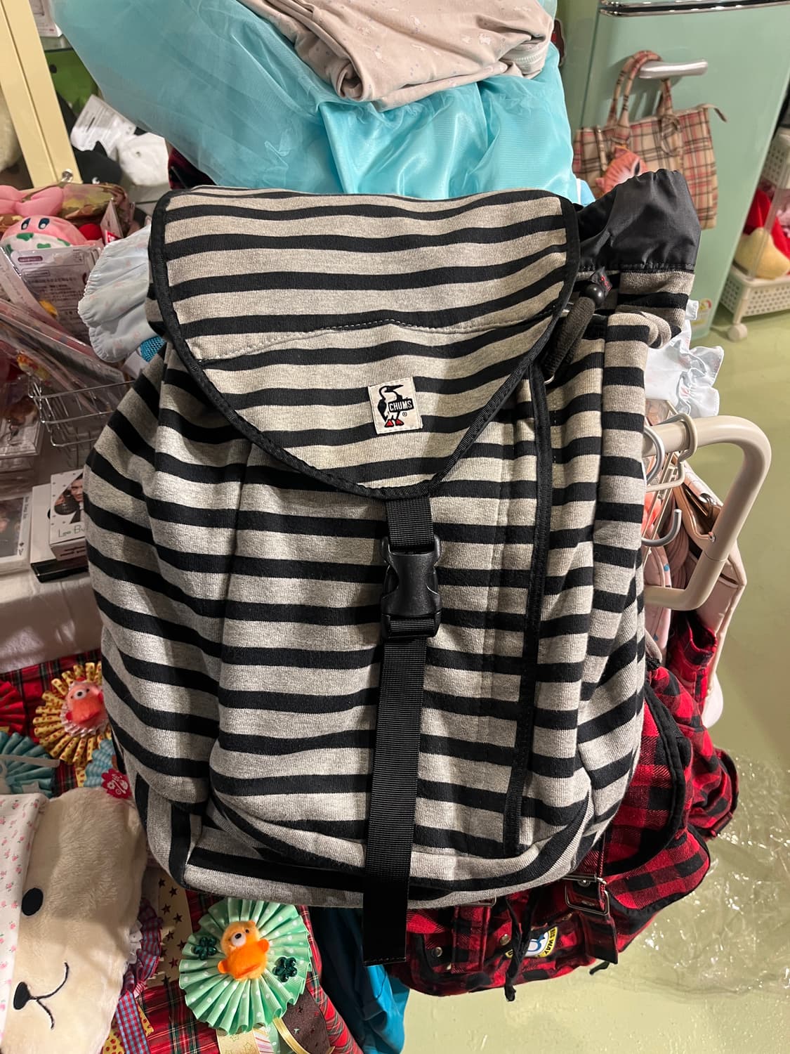 첨스 스트라이프 백팩 🐧 상품이미지5