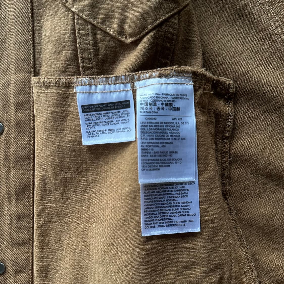 [S]리바이스 Levi's 캔버스 트러커 자켓 상품이미지9