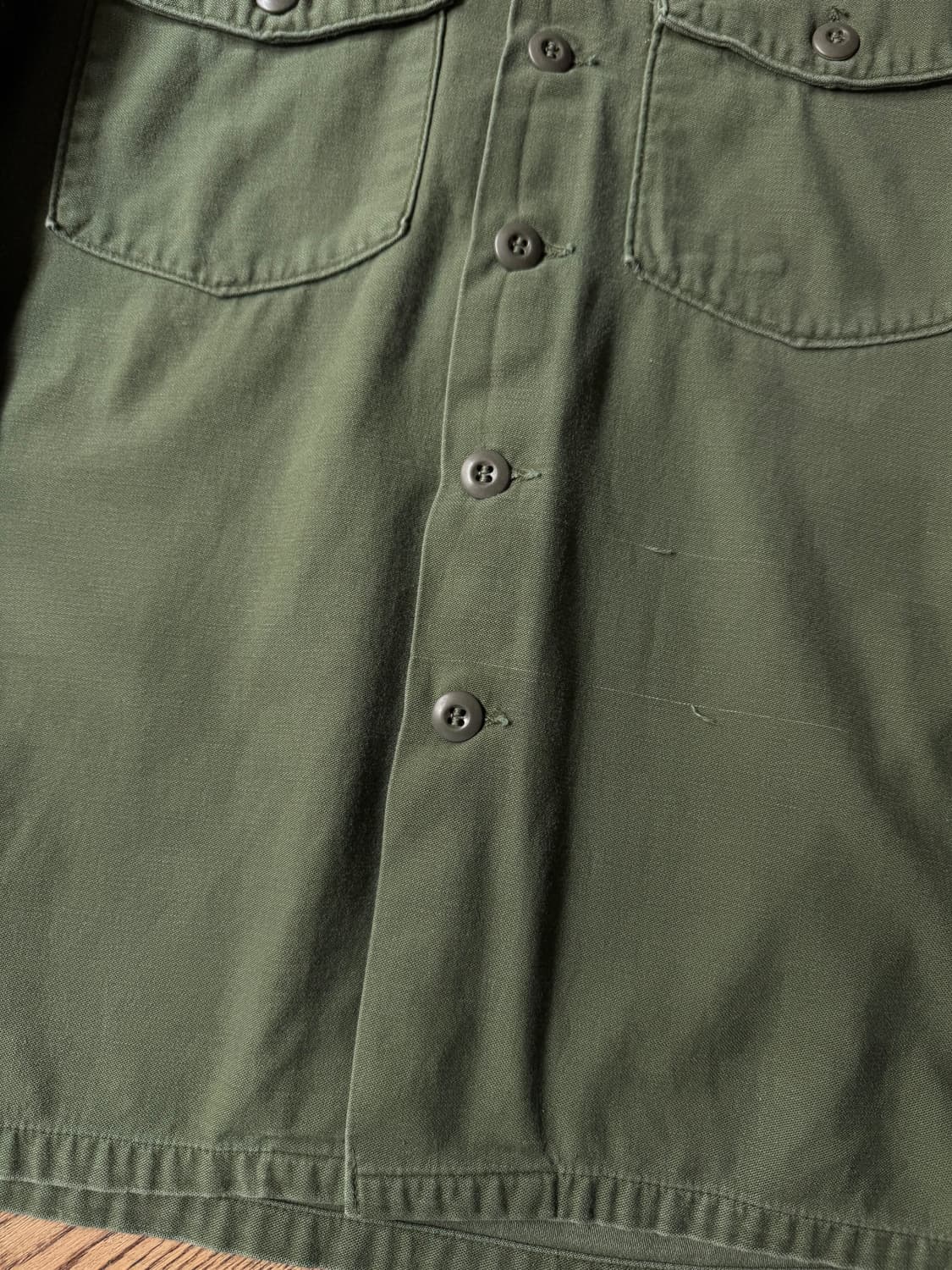 [M]70's 오리지널 U.S ARMY OG-107 밀리터리 셔츠 상품이미지4