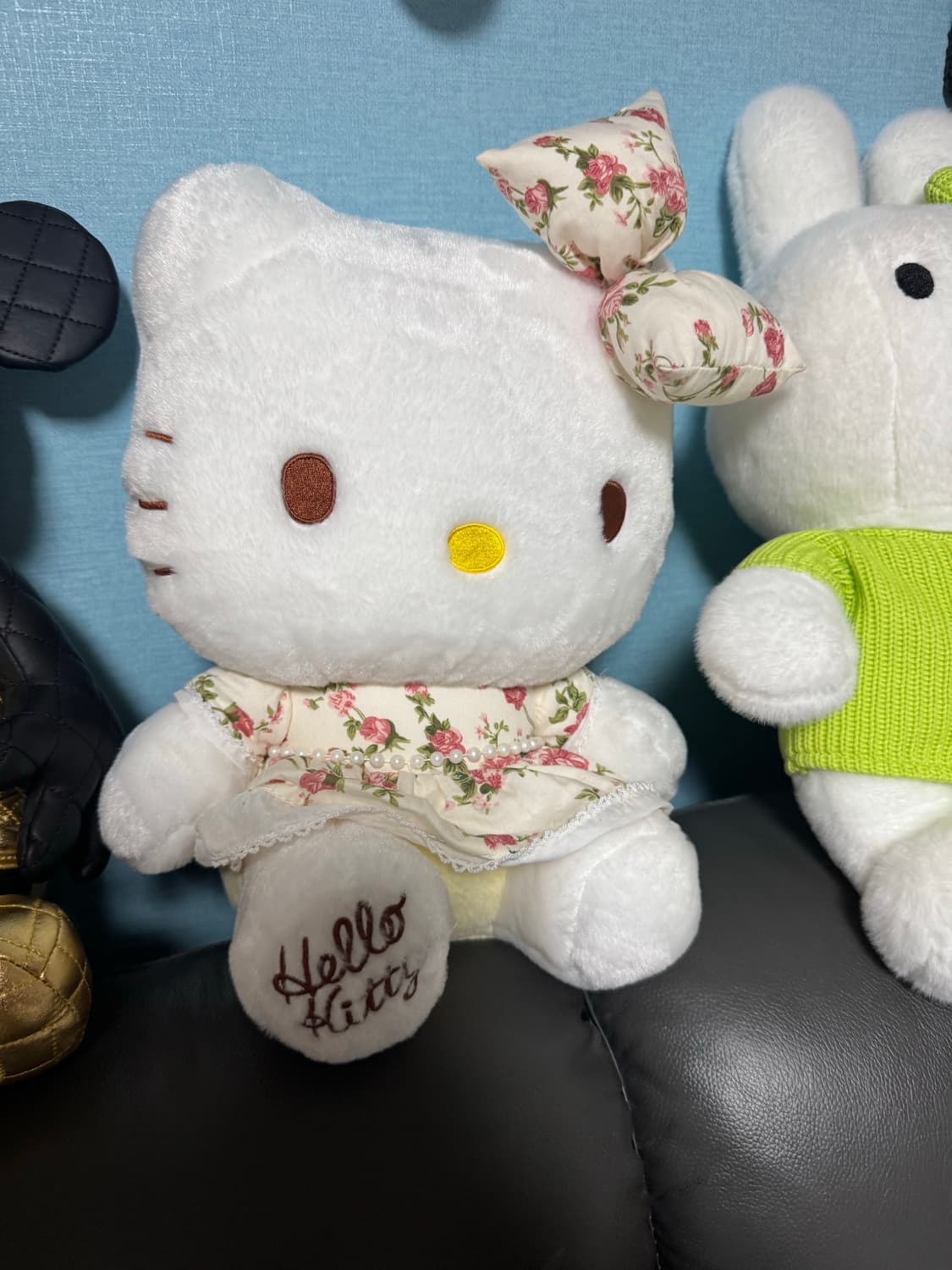 귀여운 헬로키티 플라워 리본인형 택있음 상품이미지3