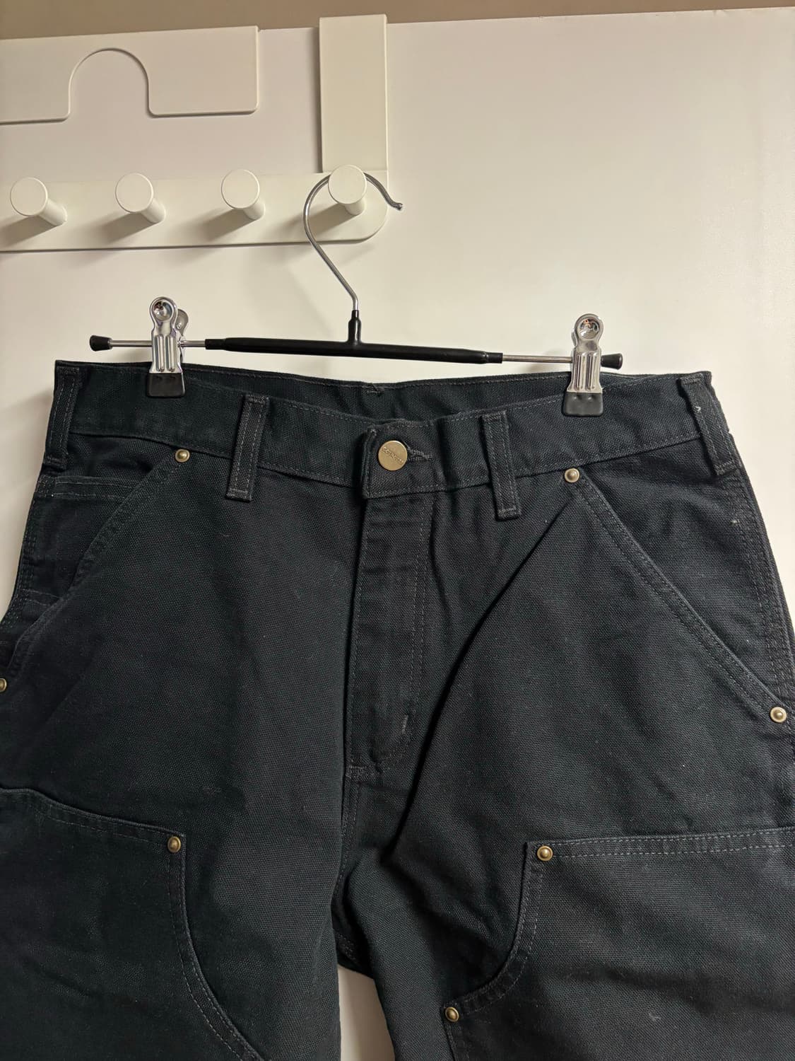 [30X30] 칼하트 더블니 워크팬츠 블랙 상품이미지5