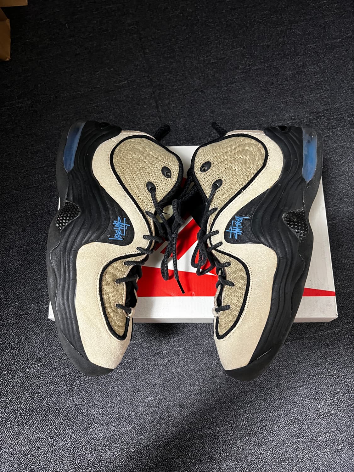 나이키 x 스투시 에어 페니 2 라탄 앤 라임스톤 상품이미지4