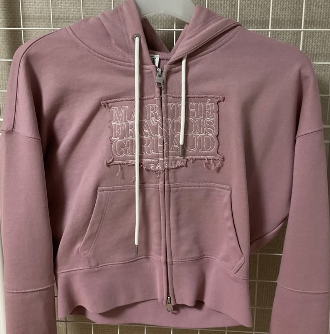 마리떼 크롭 후드집업 S 상품이미지3