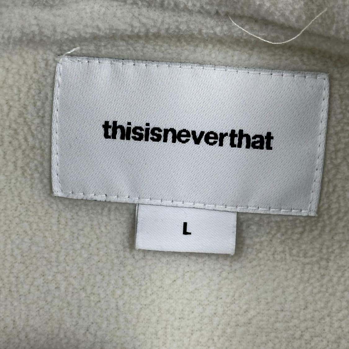 디스이즈네버댓 디네댓 폴라텍 플리스자켓 아이보리 L 상품이미지8
