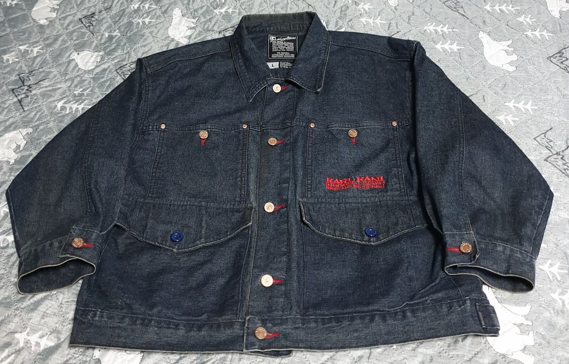 칼카니 빈티지 인더스트리얼 No.0523 생지 데님자켓 (L) 상품이미지1