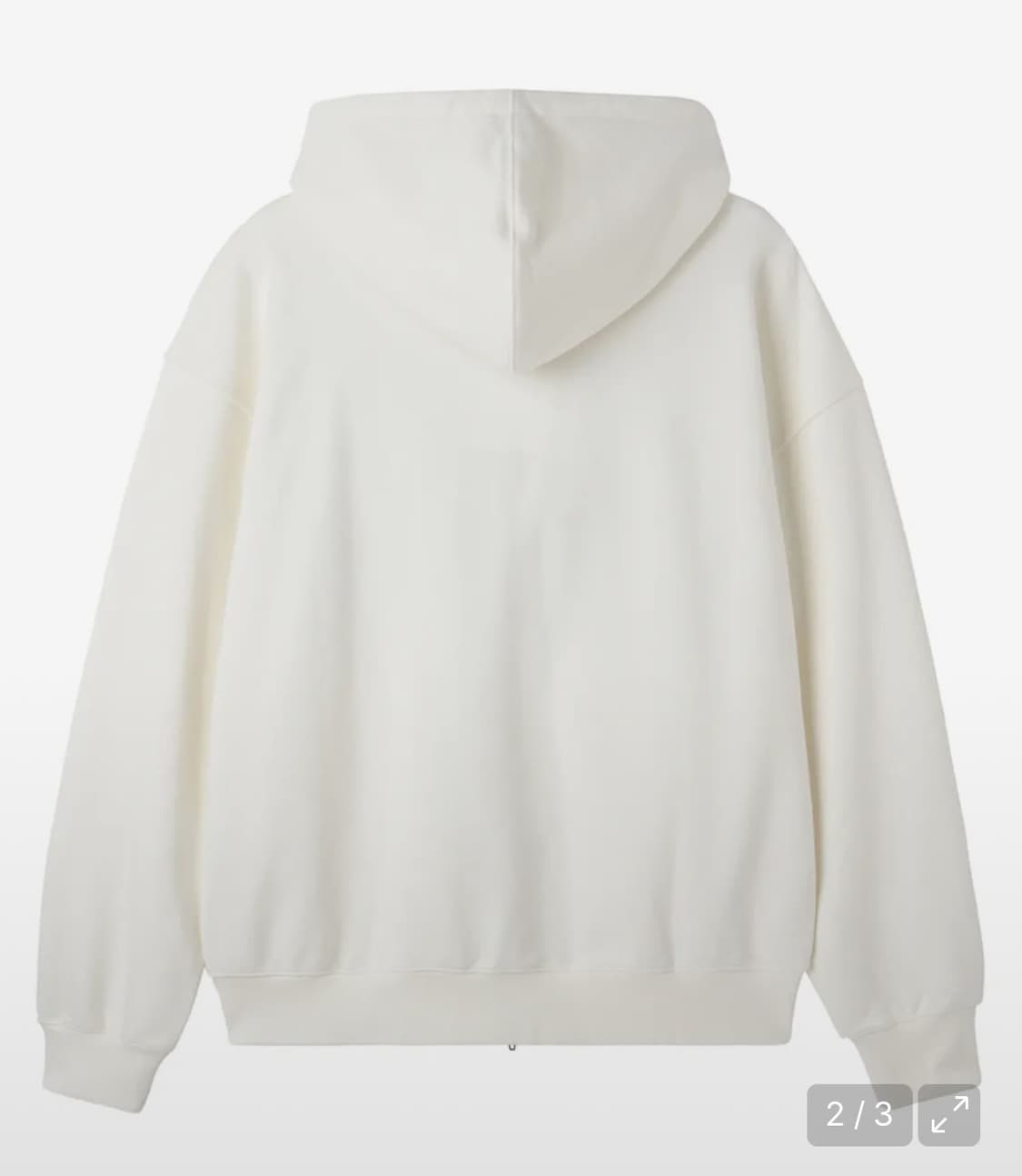 oy PRAY HARD HOODIE ZIP UP - WHITE 팝니다 상품이미지2