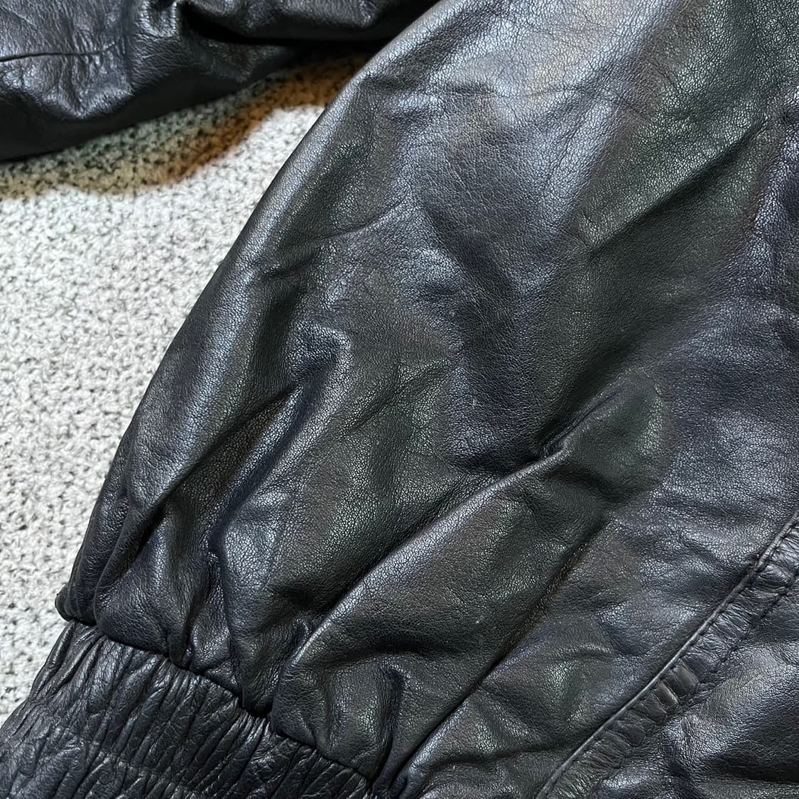 Vintage 빈티지 소가죽 봄버 자켓 상품이미지9