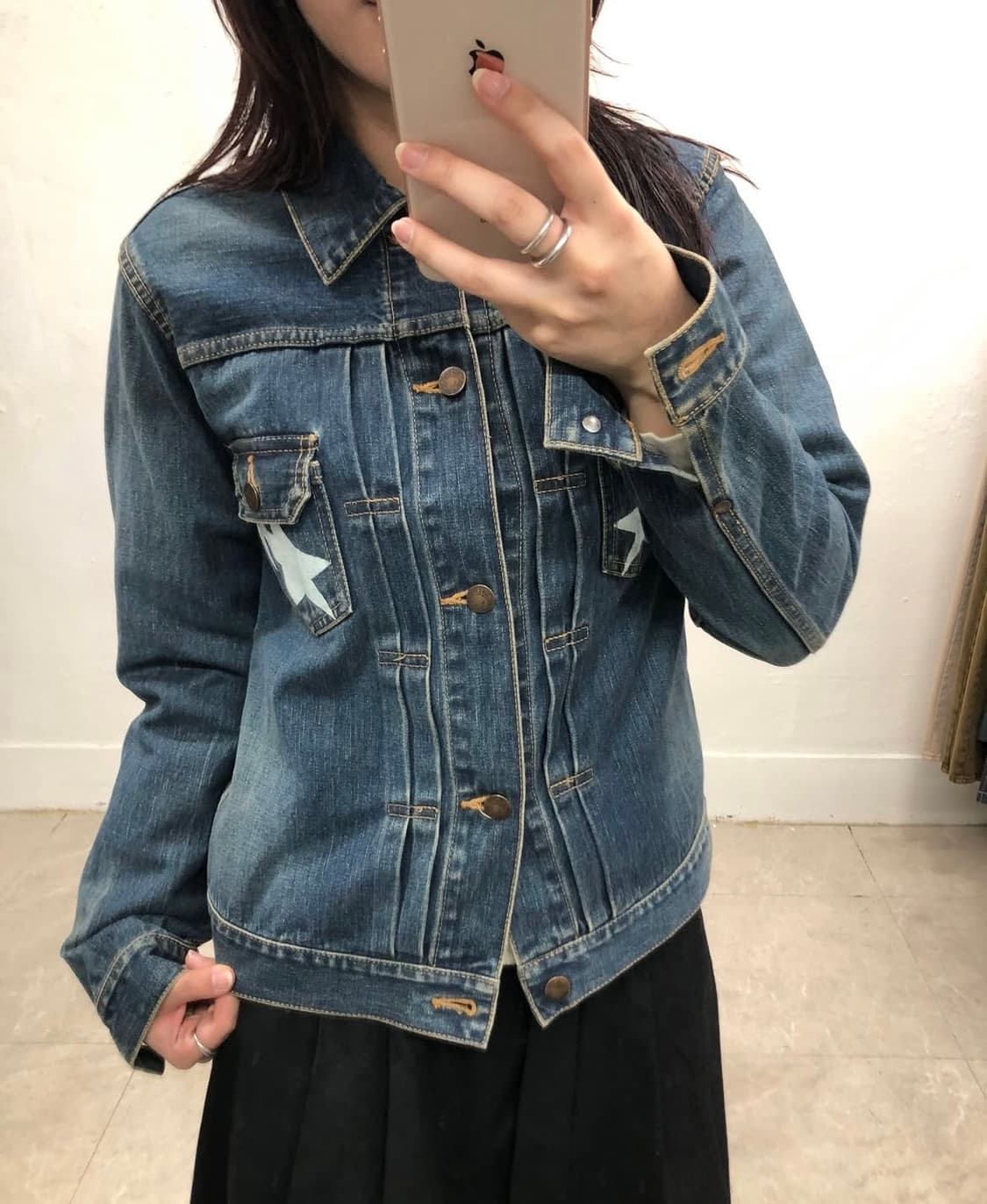 베이프 데님 자켓 상품이미지4