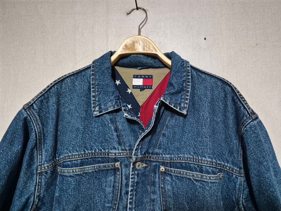 타미휘거 오버핏 데님반팔 (L) 상품이미지3
