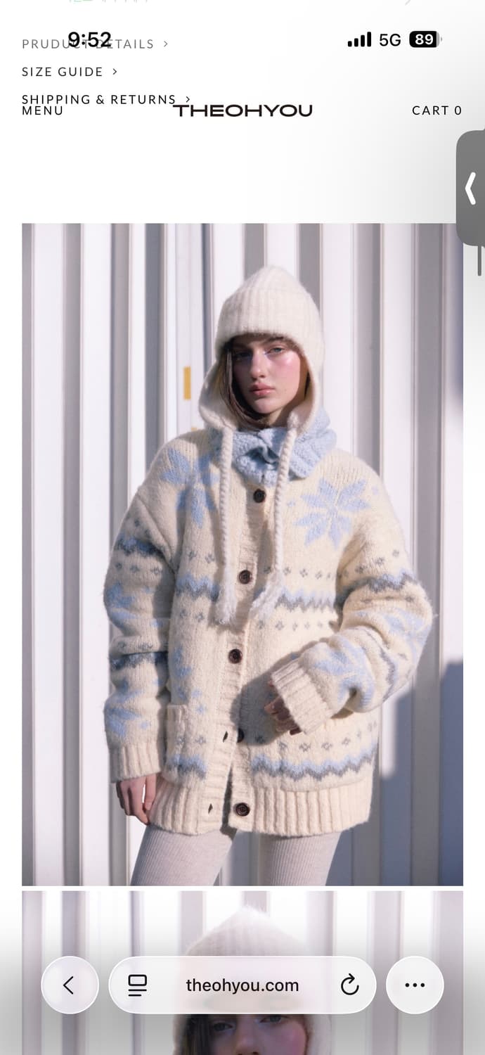 더오유 노르딕 가디건 상품이미지1