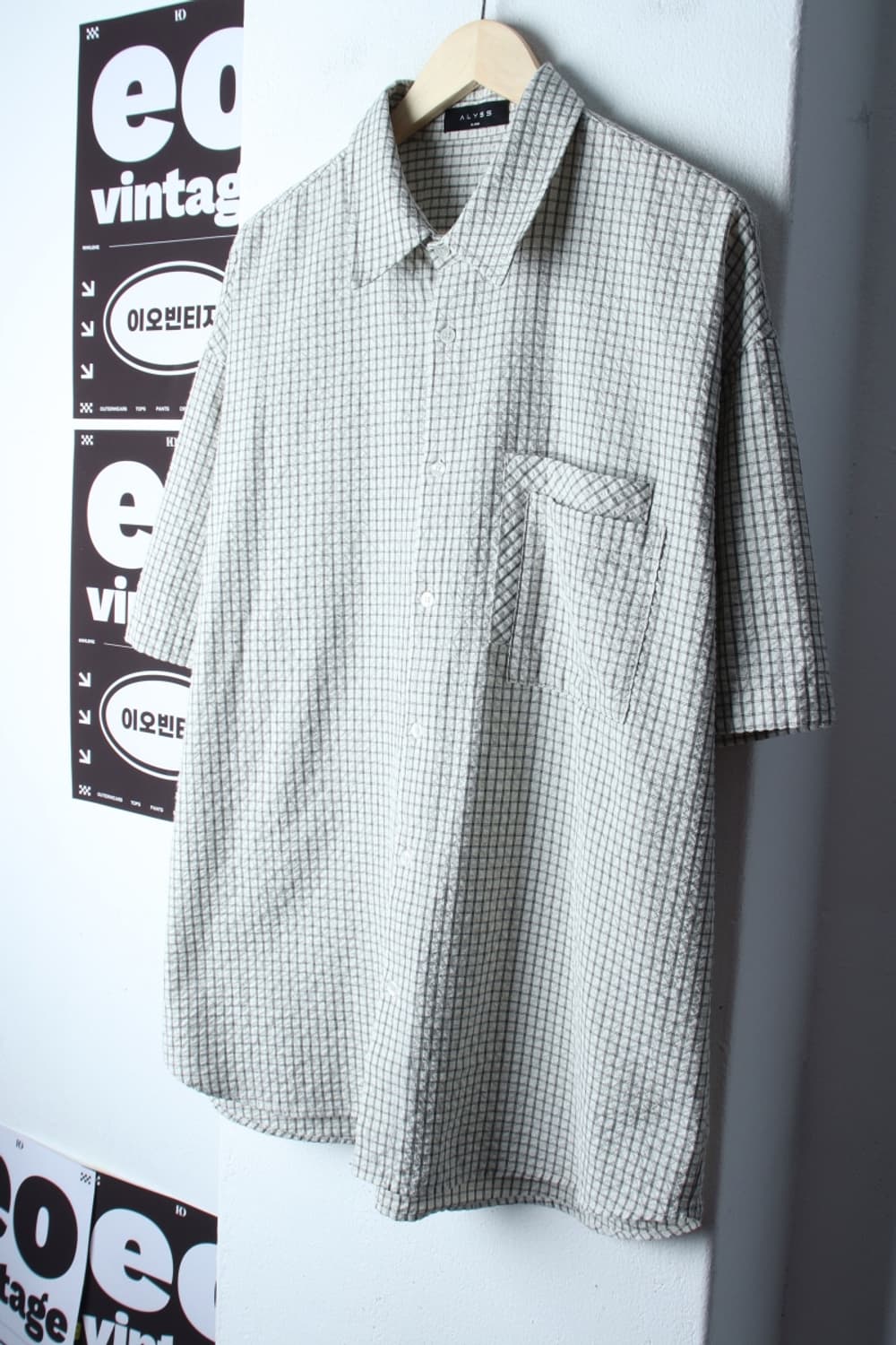 (XL-3XL) 알리스 반팔 카라 티셔츠 셔츠 남방 빅사이즈-H33036 상품이미지1