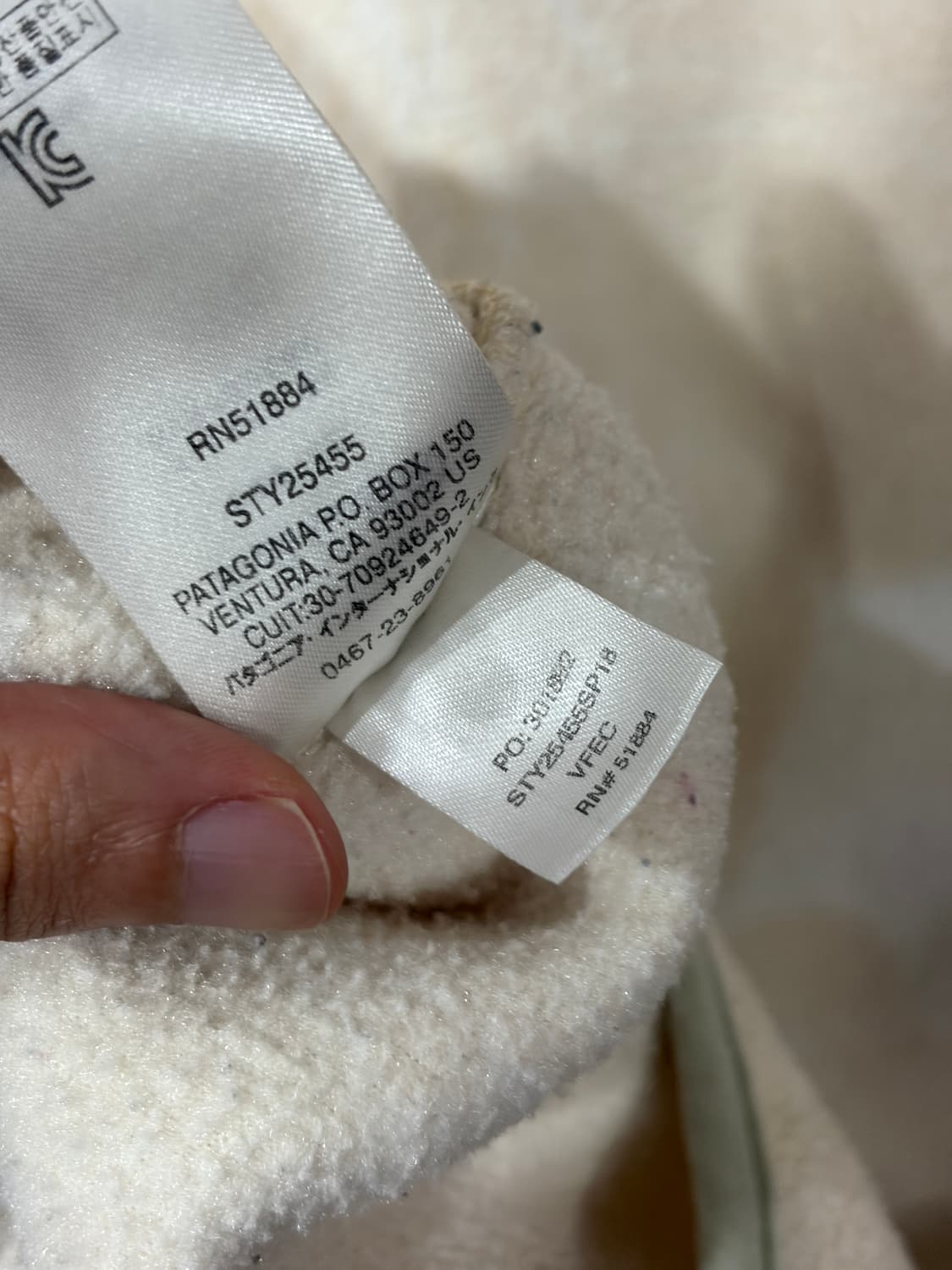 J6 파타고니아 신칠라 리프 스냅T 플리스 S 상품이미지5