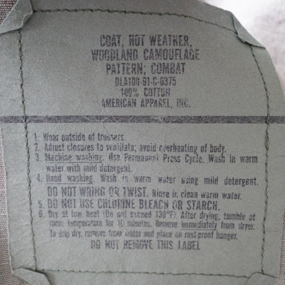90s 미군 오리지널 우드랜드 립스탑 BDU 자켓 (S-R) 상품이미지6