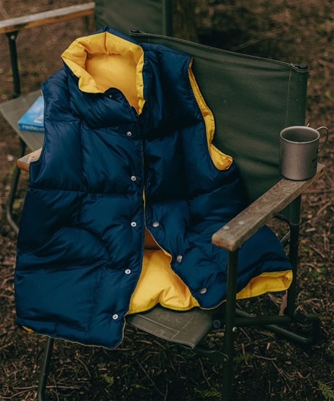 시에라디자인 빔즈플러스 리버시블 다운 베스트 패딩조끼 상품이미지1