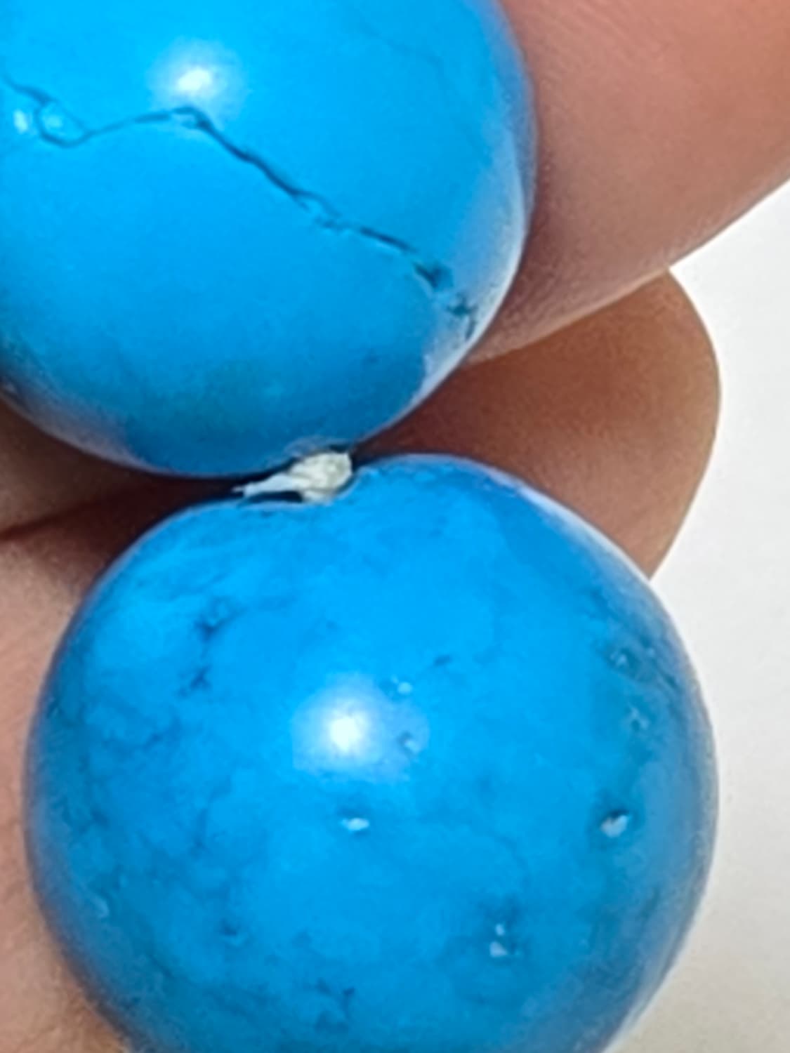 빈티지 터키석 볼드 비즈 팔찌 실버 925 잠금장치 상품이미지7