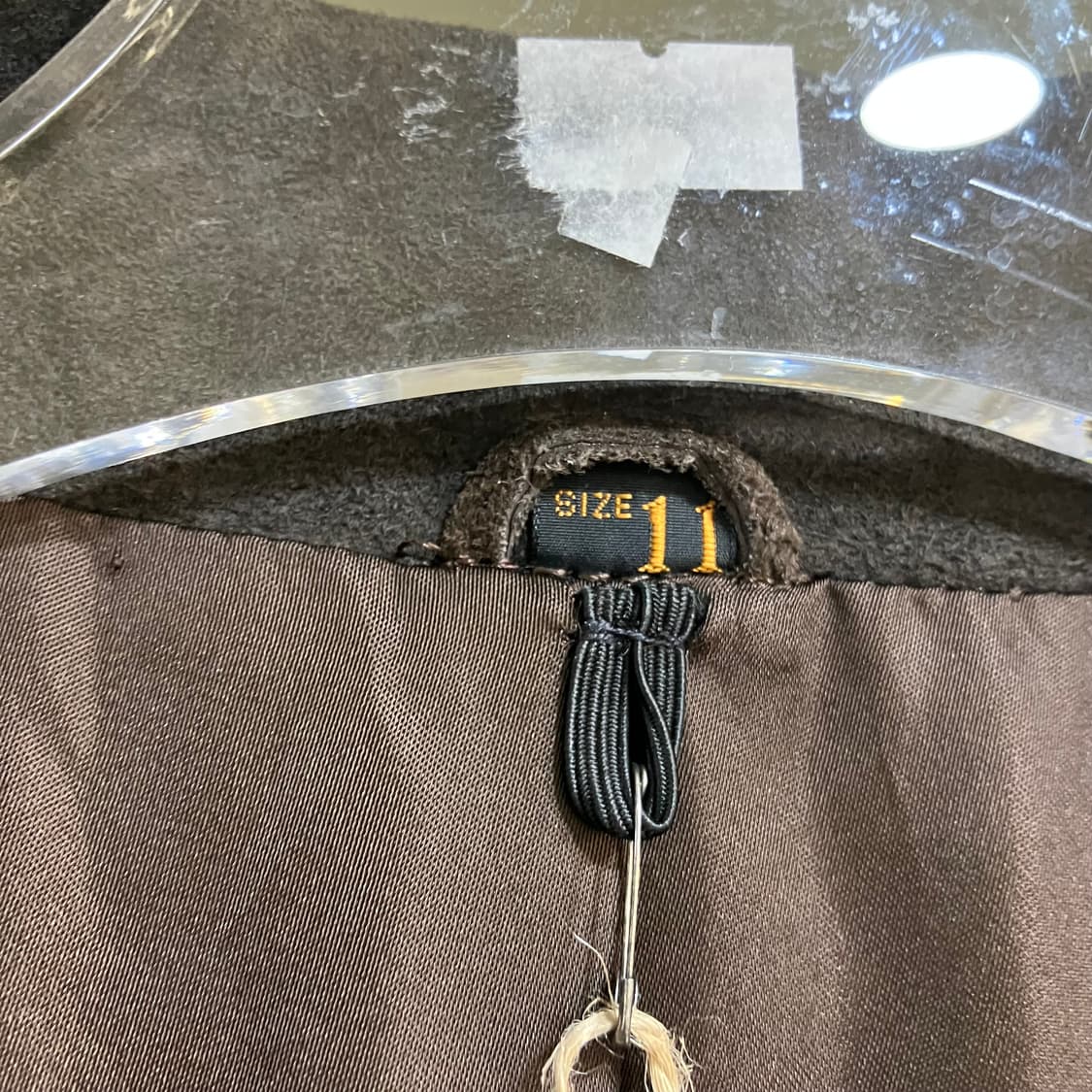 VTG 빈티지 브라운 스웨이드 로브 롱 코트 상품이미지2