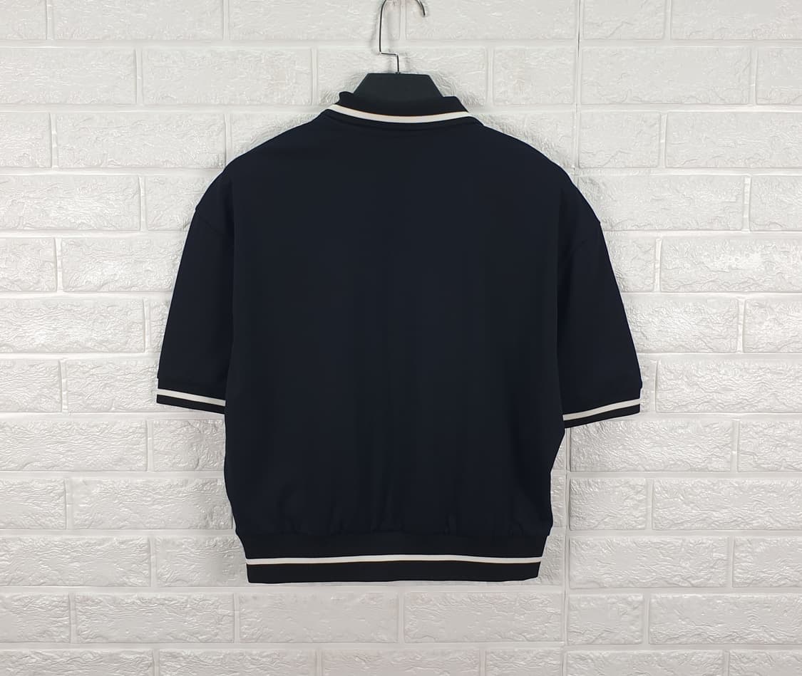 [M]젝시믹스 하프 집업 카라 크롭 티셔츠 상품이미지3