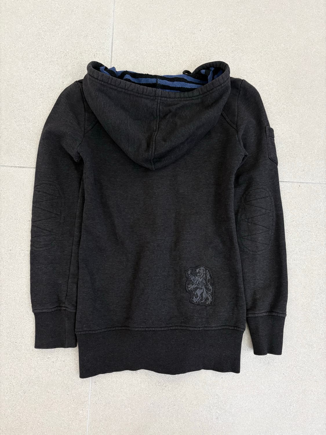 해골 패치 후드집업 상품이미지5