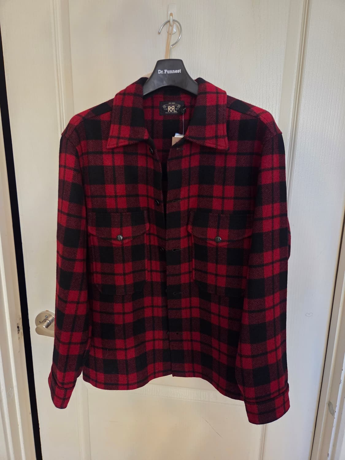 RRL 버팔로 체크 울 100% 자켓 새제품 L/110 상품이미지1