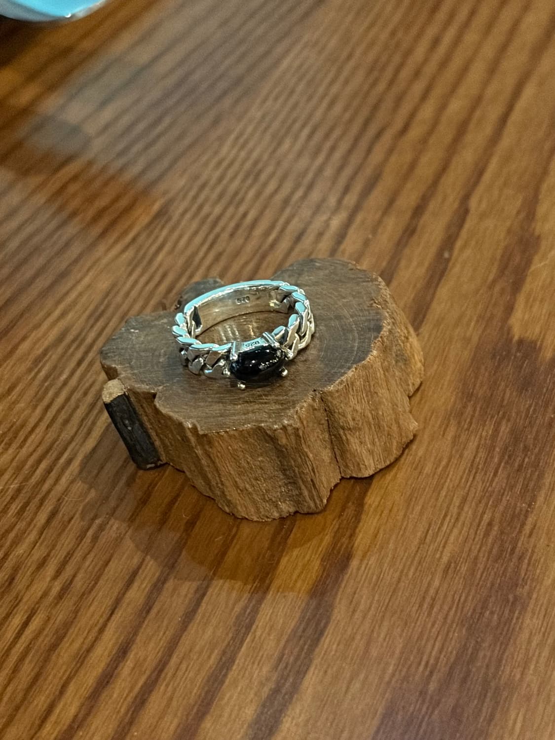 🖤 Black Stone Chain Ring 상품이미지2