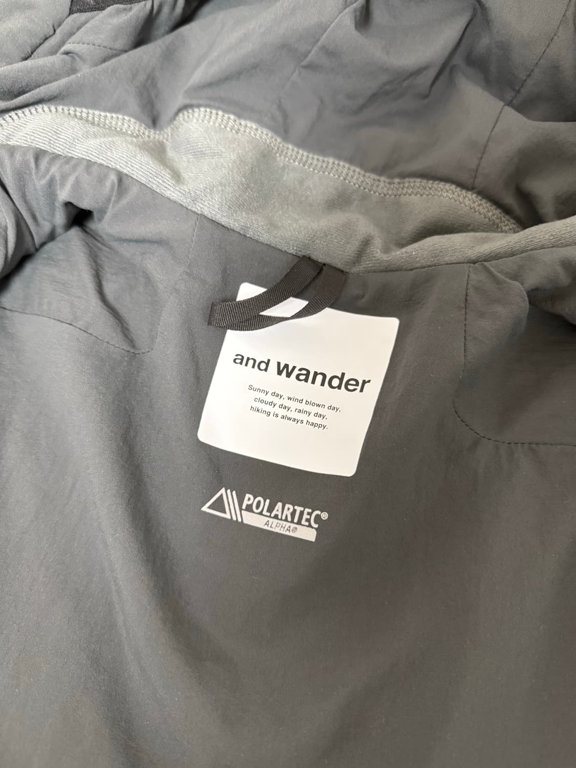 AND WANDER 앤드원더 알파 에어 후디 자켓 상품이미지4
